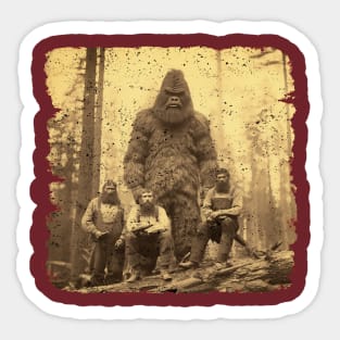 Vintage Bigfoot Photo Sticker